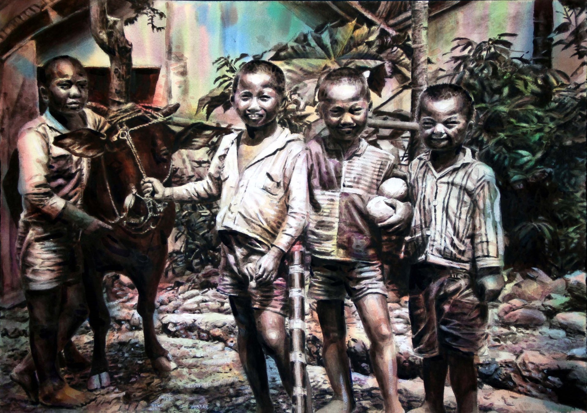 [〈一片褐色的故鄉〉] 汪洋漁 北區大光國民小學