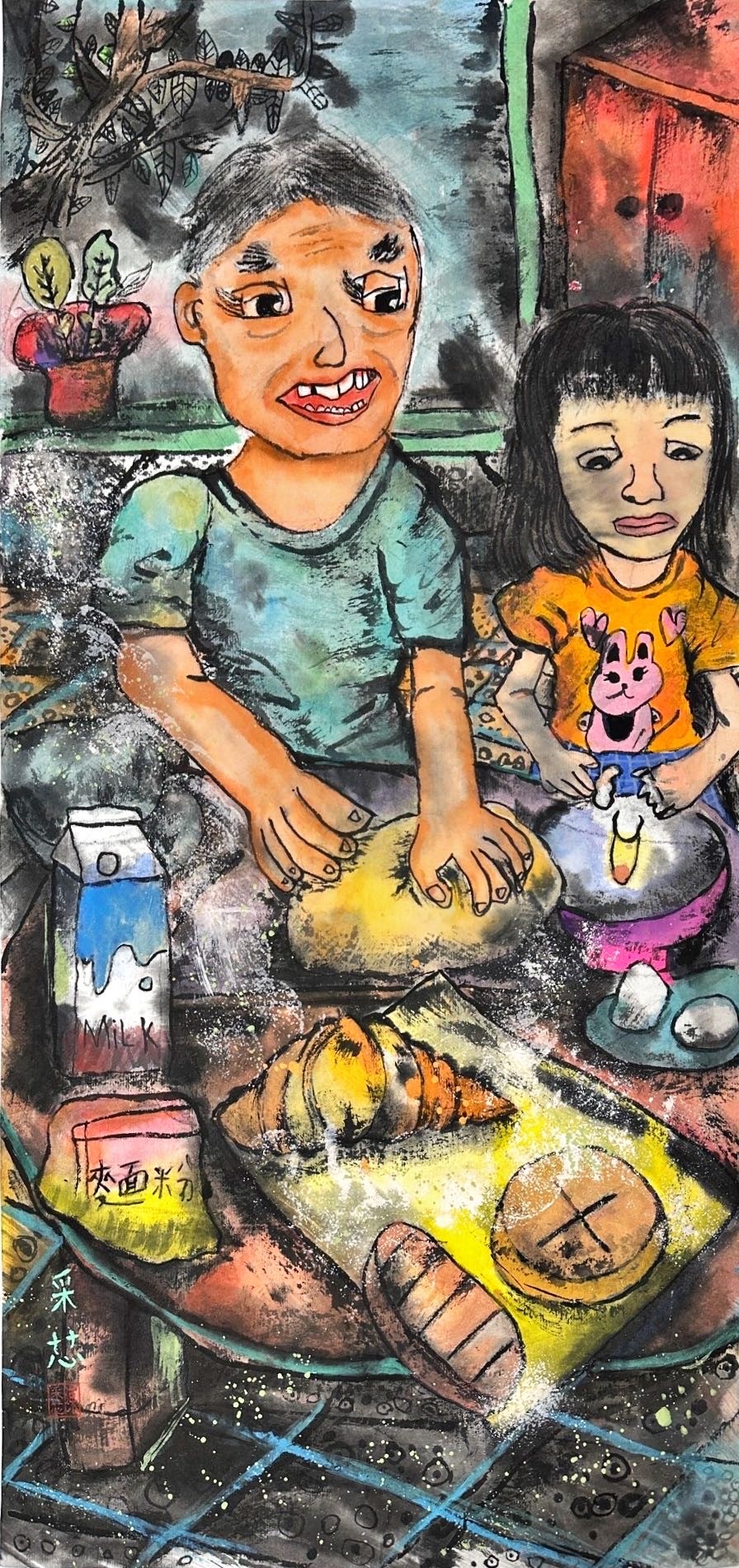 [我和外公一起做麵包] 陳采芯 消防局